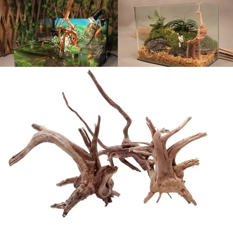 Aquarium Fish Games - Tronc d'Arbre Naturel en Bois Flotté