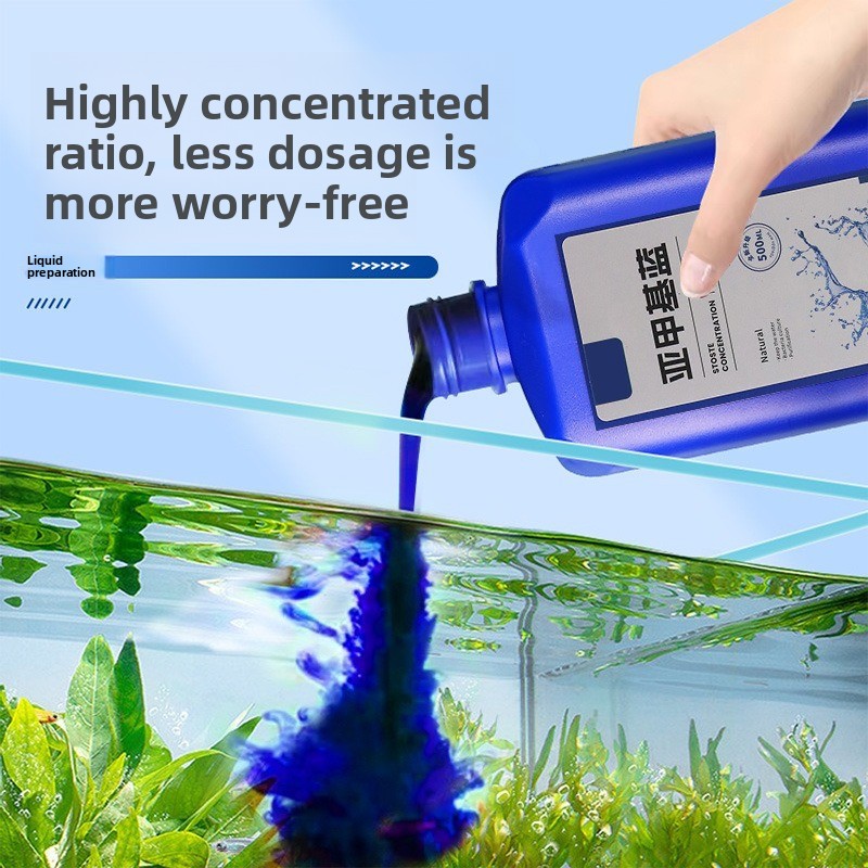 Aquarium Fish Medicine - Concentré bleu méthylène 200ml/500ml, pour désinfection