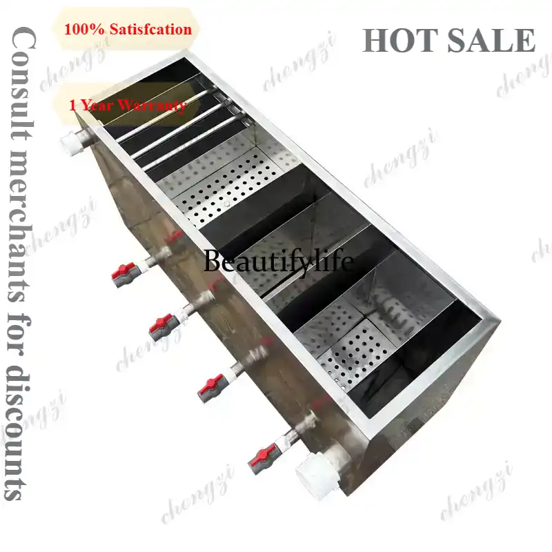Fish Tank Filter - Boîte filtrante multifonctionnelle en acier inoxydable