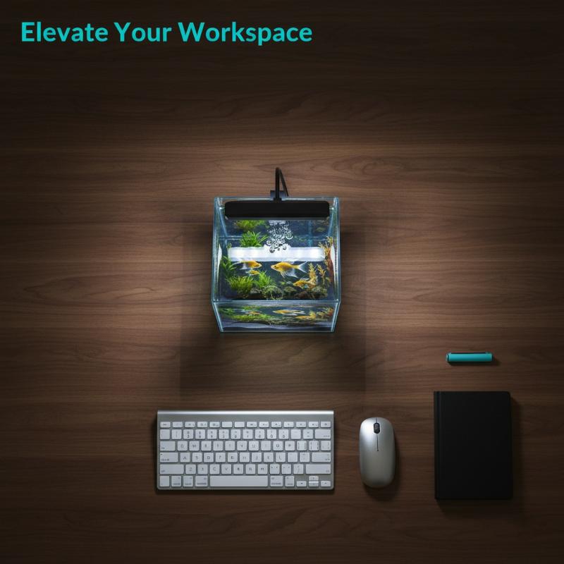 Fish Aquarium Home - Lampe LED USB à pince pour