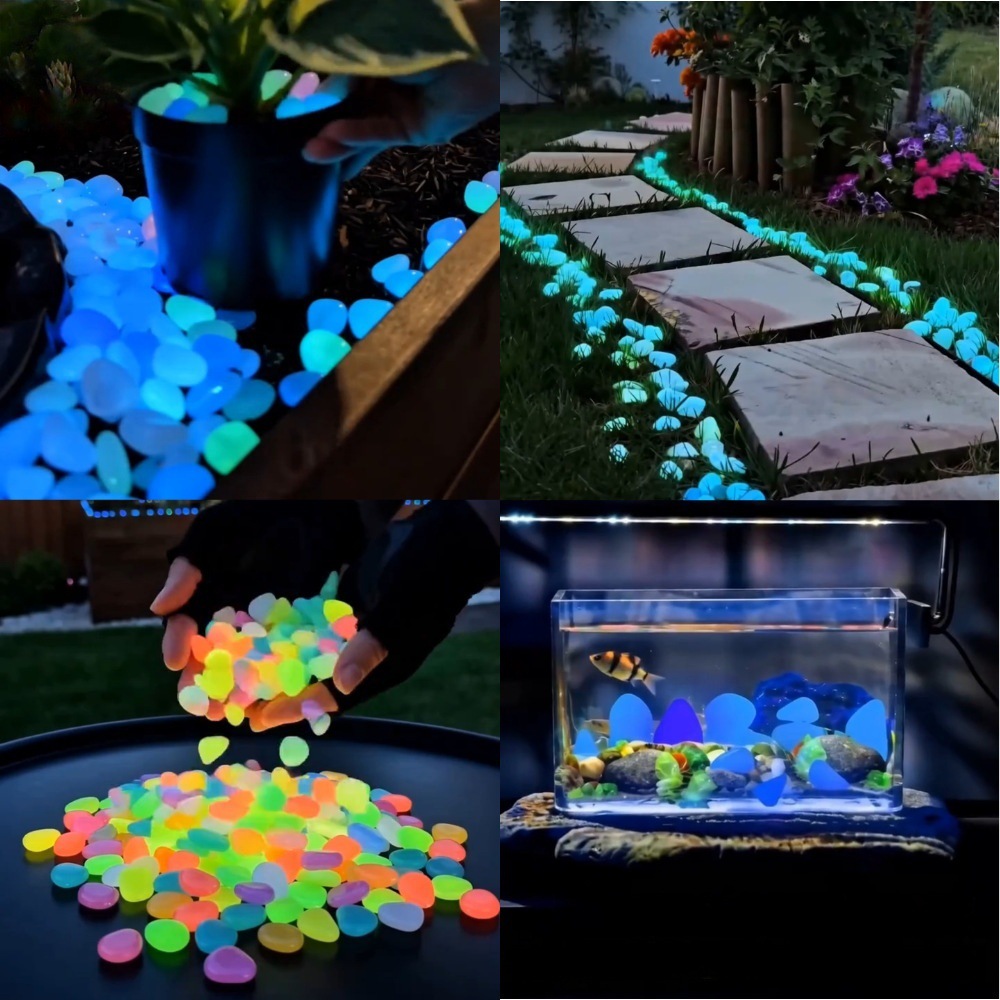 Aquarium Led Light - Galets lumineux colorés qui brillent dans