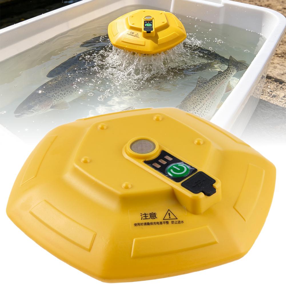 Aquarium Fish Marine - Pompe à oxygène portable pour aquarium,