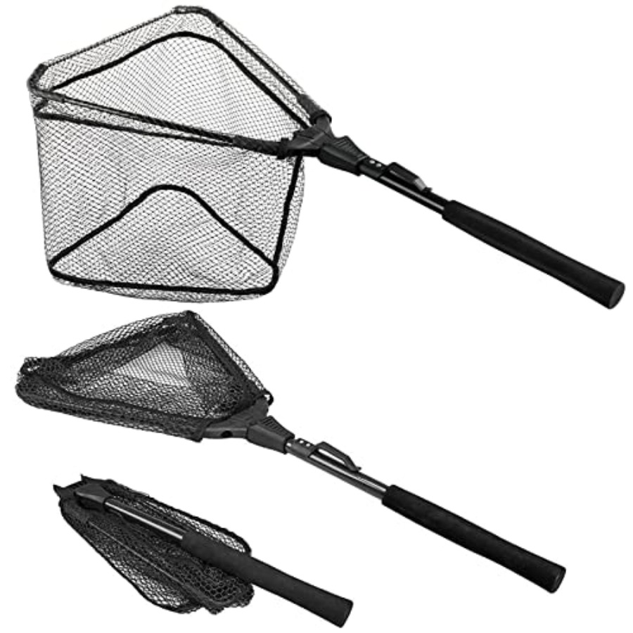 Fish Net Handle - Épuisette de pêche flottante, filet de