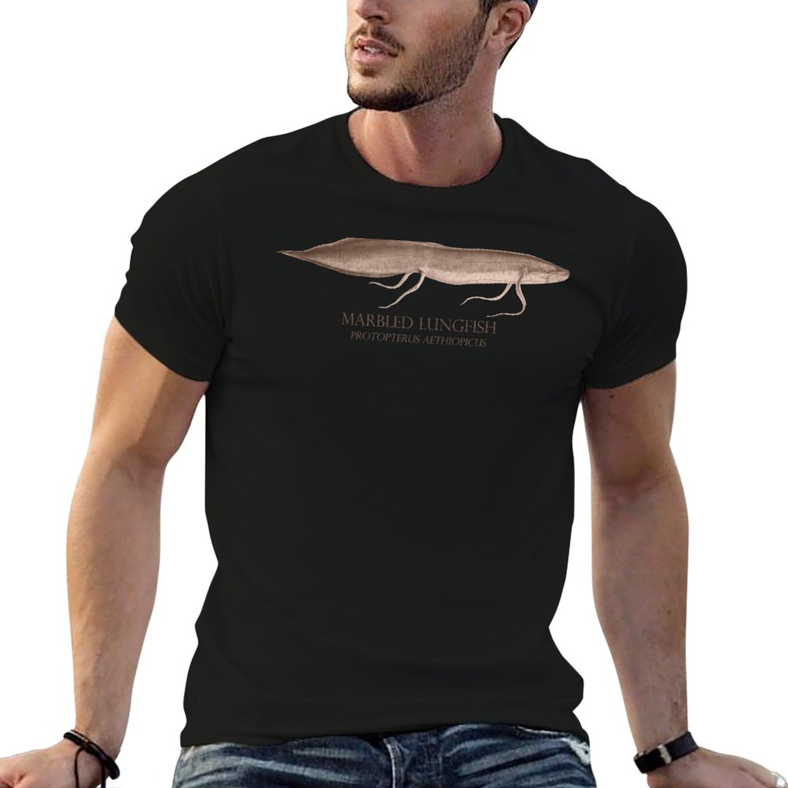 Aquarium Fish Monster - T-shirt col rond grande taille pour