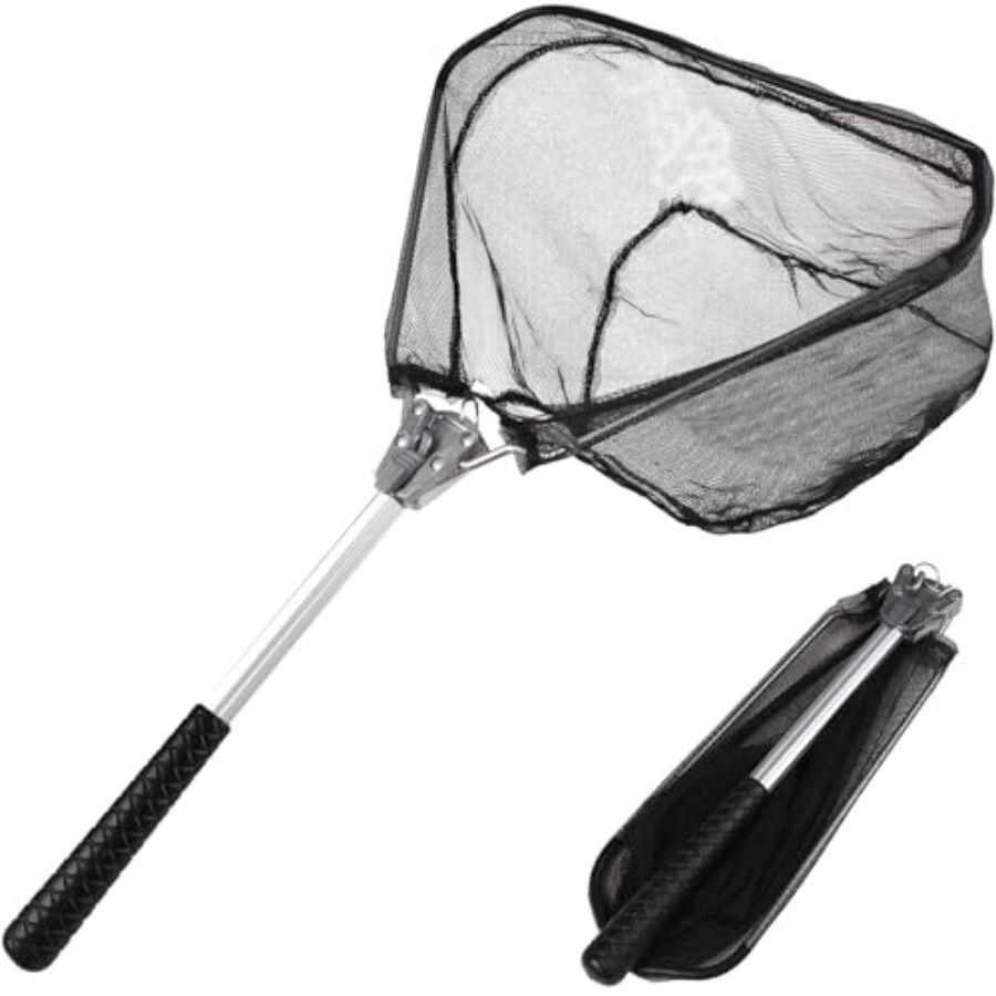 Fish Net Handle - Épuisette de pêche avec manche télescopique