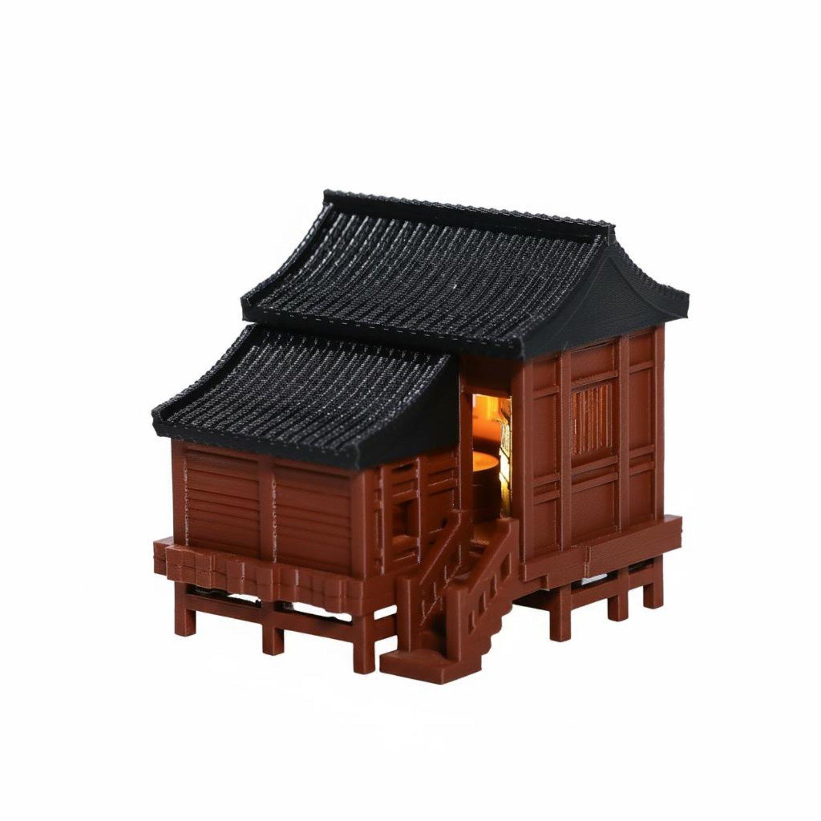 Aquarium Led Light - Maison miniature de paysage ancien avec