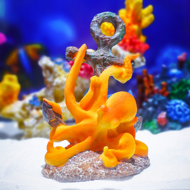 Ornement paysager rétro en rés - Aquarium Fish Monster avis et prix