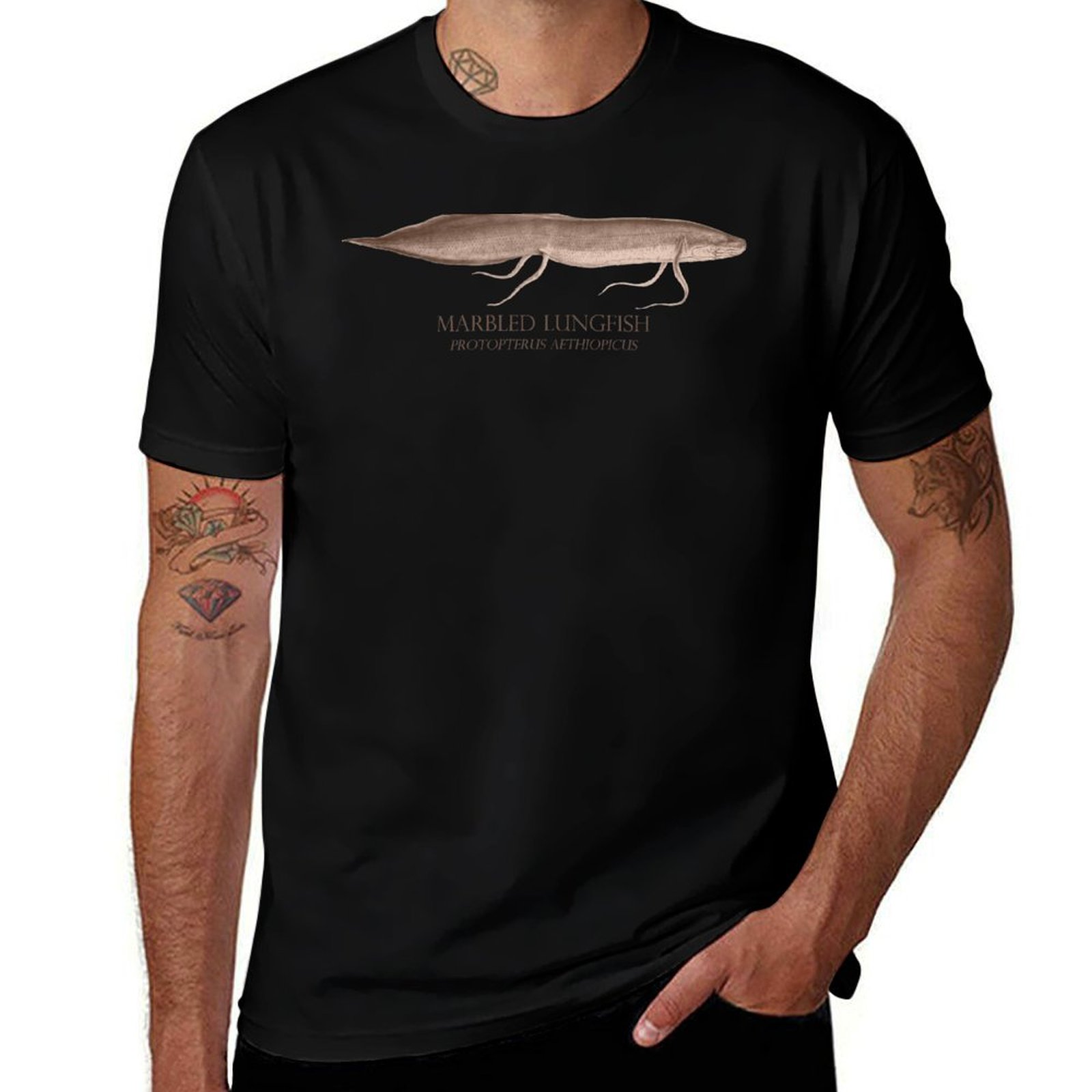 T-shirt Lungfish Protopterus A - Aquarium Fish Monster avis et prix