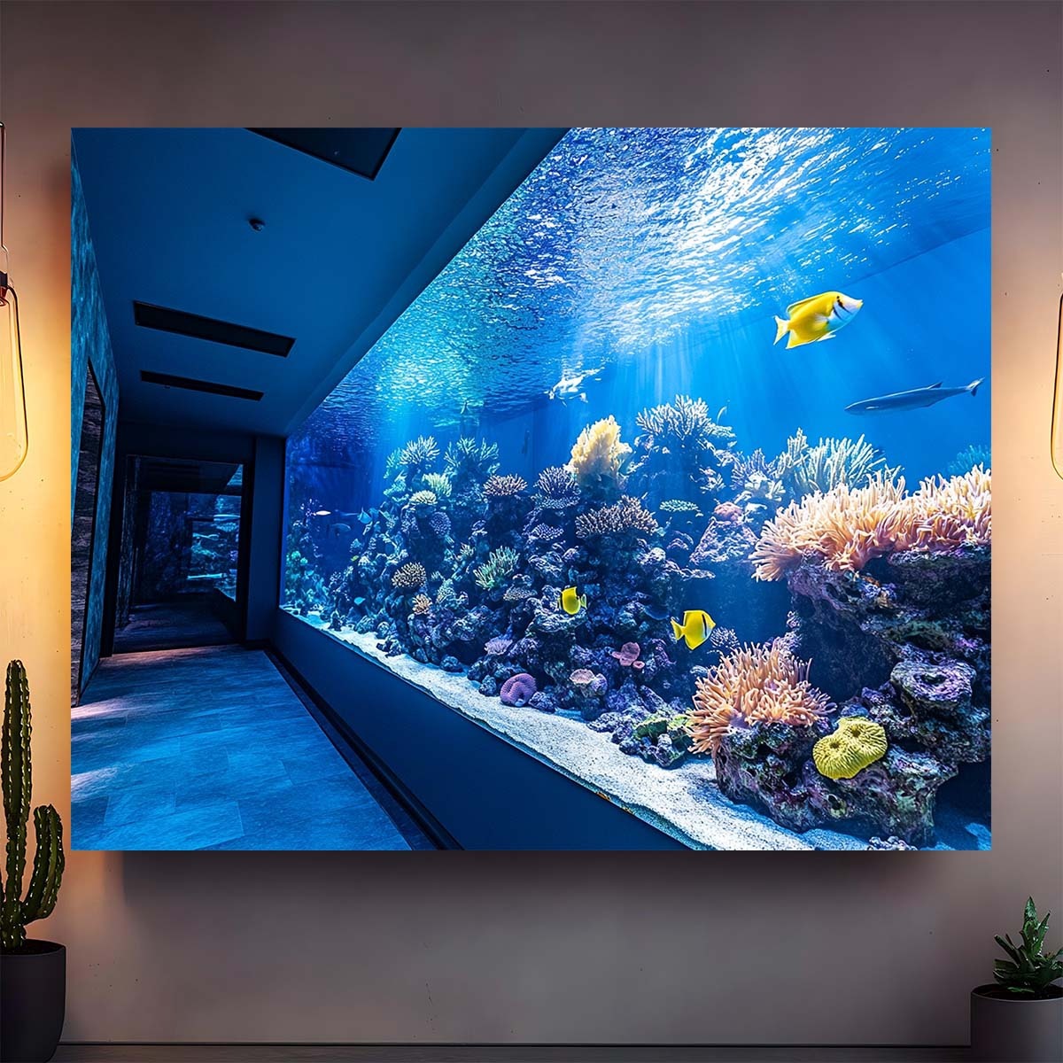 Tapisserie murale d'aquarium s - Fish Aquarium Home avis et prix