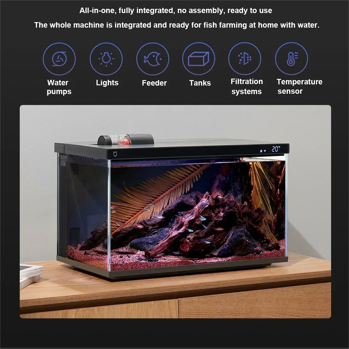 Aquarium intelligent Mijia MYG - Xiaomi Aquarium Fish Tank avis et prix