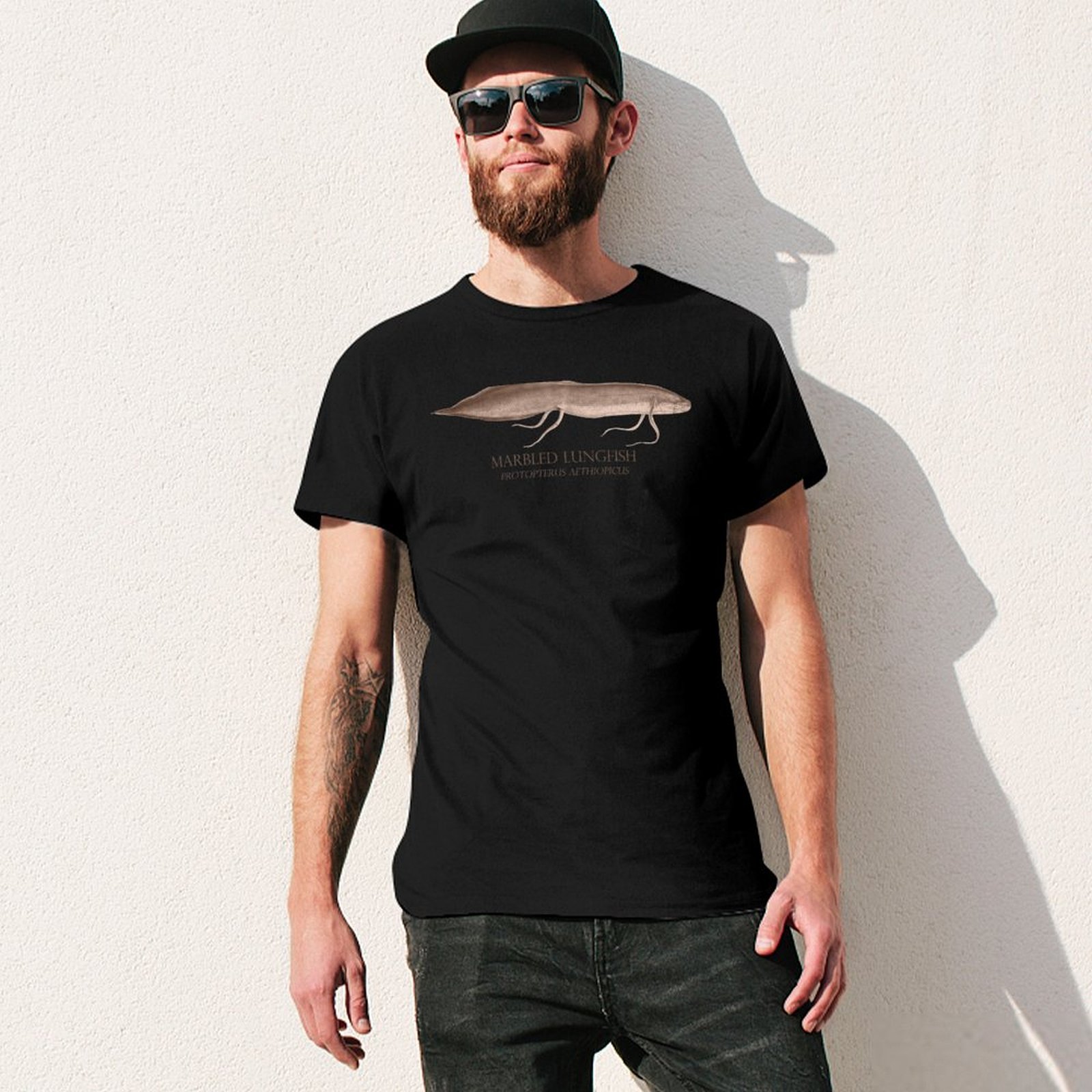 T-shirt d'aquarien rétro vinta - Aquarium Fish Monster avis et prix