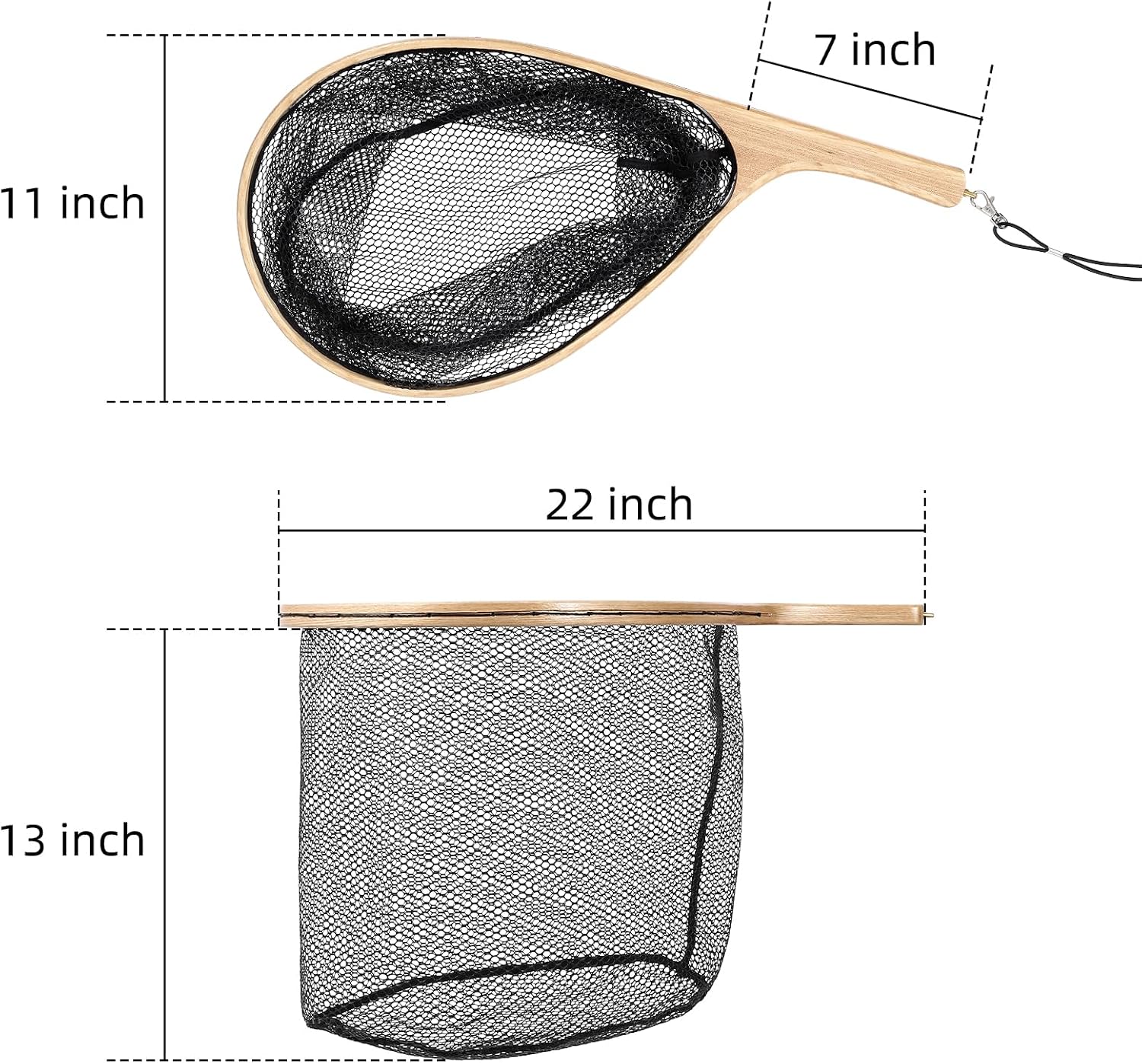 Filets de pêche en bois avec p - Fish Net Handle avis et prix