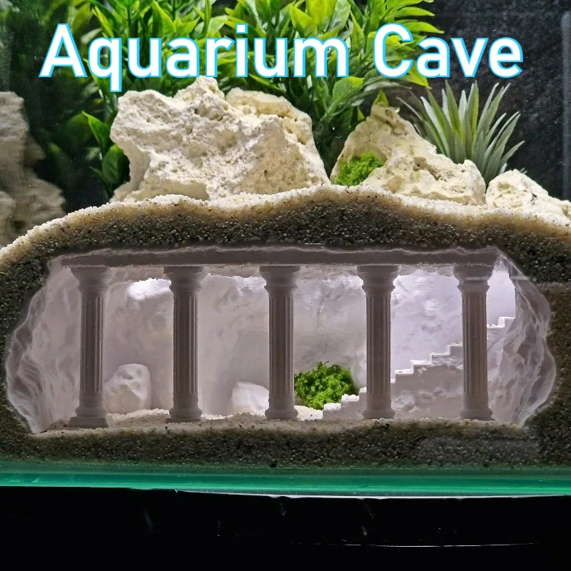 Caverne d'aquarium imprimée en - Aquarium Fish Games avis et prix