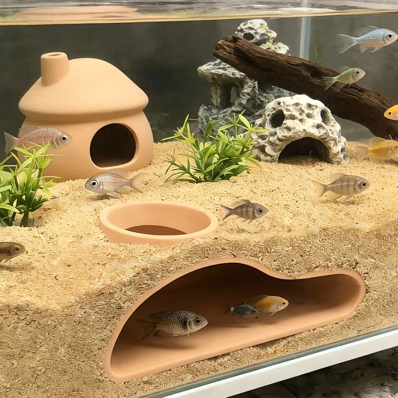 Tunnel cachette pour poissons  - Aquarium Fish Games avis et prix