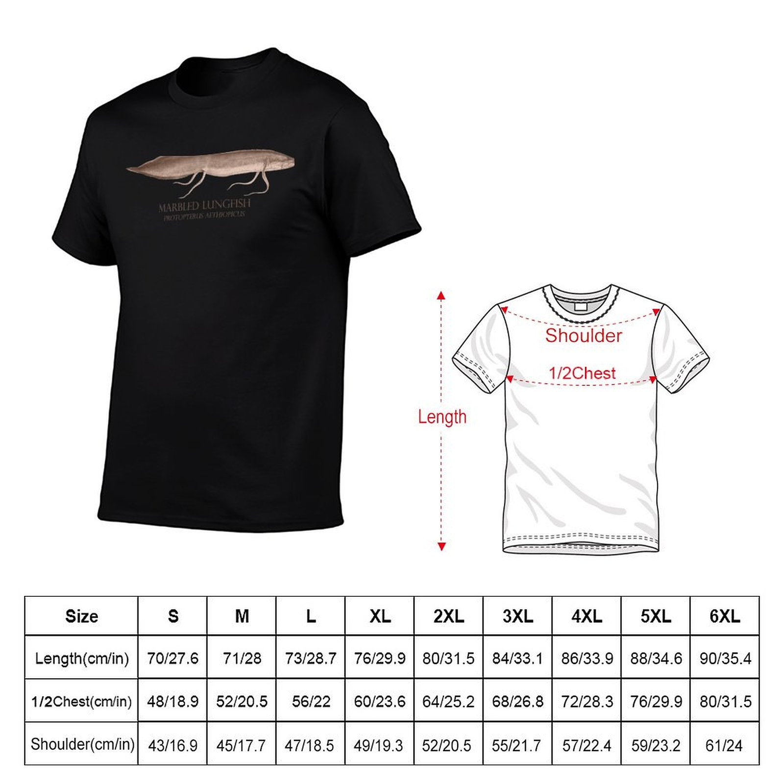 T-shirt col rond grande taille - Aquarium Fish Monster avis et prix